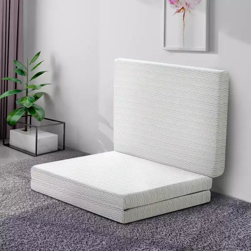 Matelas pliant en mousse à mémoire de forme, crème, 1-2 personnes, Full/Queen/King