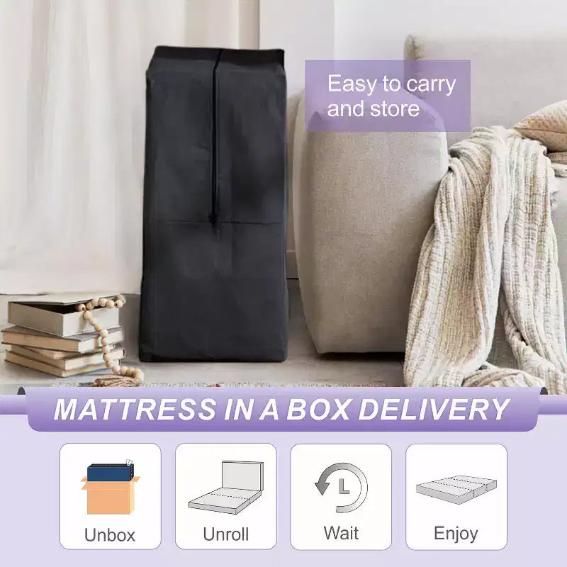 Matelas pliant en mousse à mémoire de forme, crème, 1-2 personnes, Full/Queen/King
