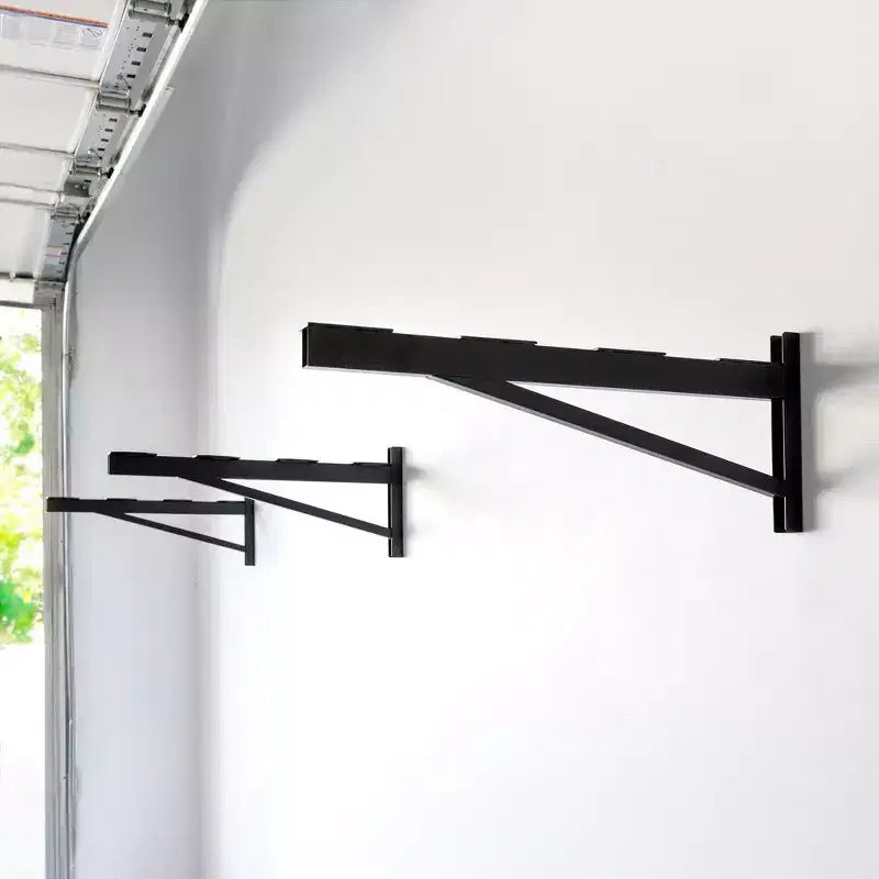 Supports d'étagère murale en acier noir, style DIY, installation individuelle, lot de 3