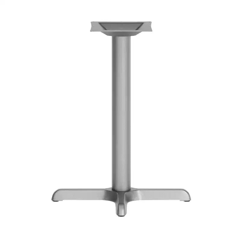 Pied de table en fer noir en X, 56 x 56 cm, usage commercial