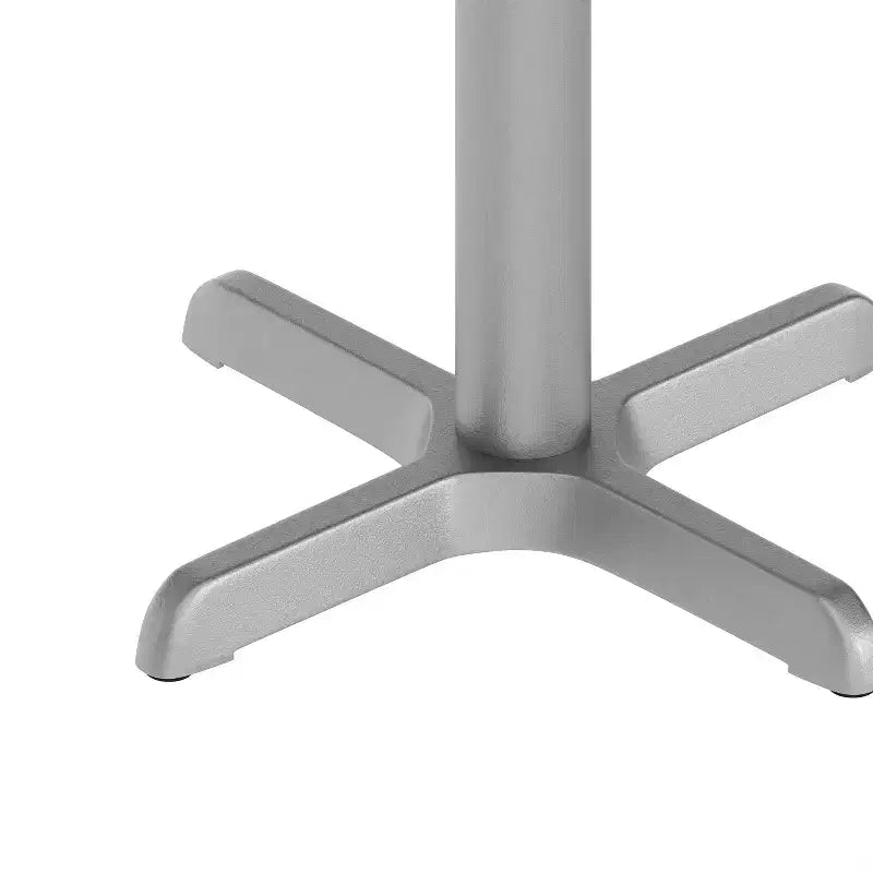 Pied de table en fer noir en X, 56 x 56 cm, usage commercial