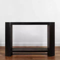 Console ovale noire, 1 personne