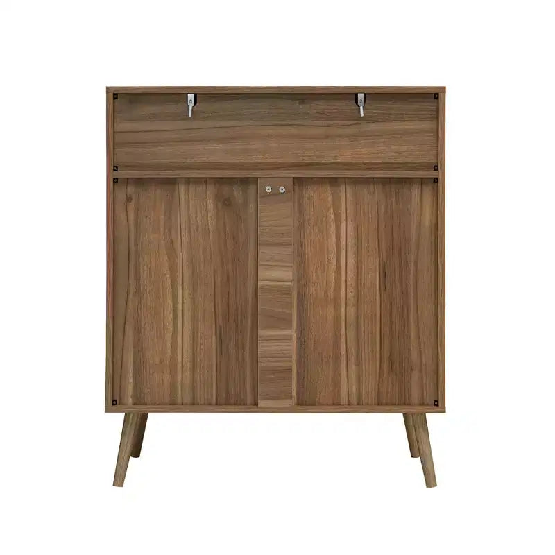 Commode d'appoint à 5 tiroirs en noyer pour adultes