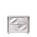 Chintaly Imports,2 Drawer Nightstand, Matte White