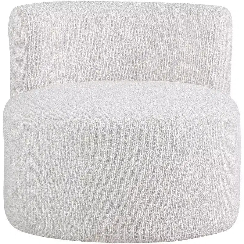 Fauteuil d'appoint en tissu bouclé, une place – Noir / Crème / Vert / Gris