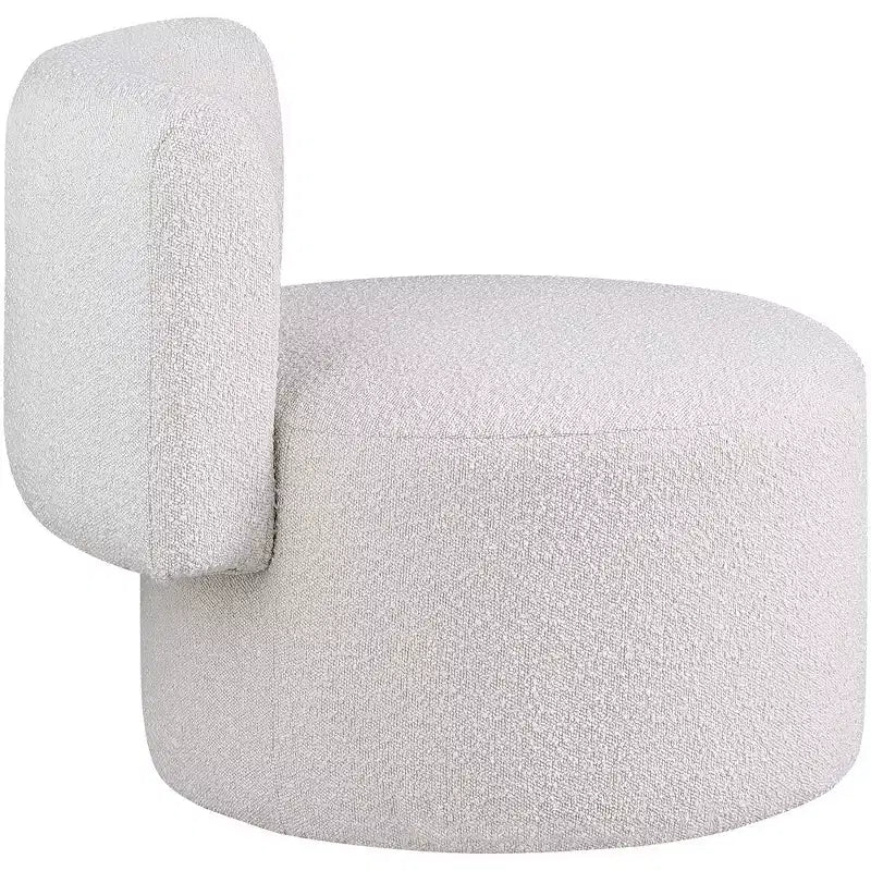 Fauteuil d'appoint en tissu bouclé, une place – Noir / Crème / Vert / Gris