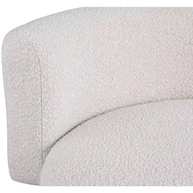 Fauteuil d'appoint en tissu bouclé, une place – Noir / Crème / Vert / Gris