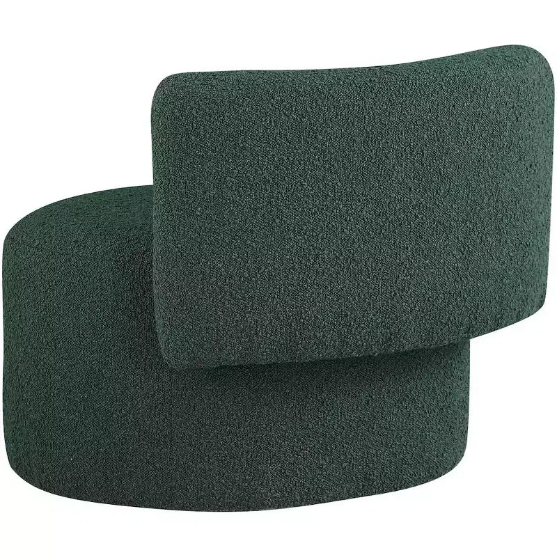 Fauteuil d'appoint en tissu bouclé, une place – Noir / Crème / Vert / Gris