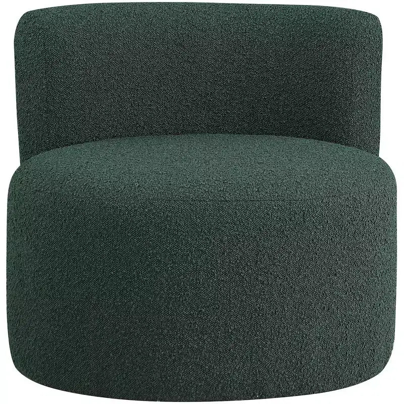 Fauteuil d'appoint en tissu bouclé, une place – Noir / Crème / Vert / Gris