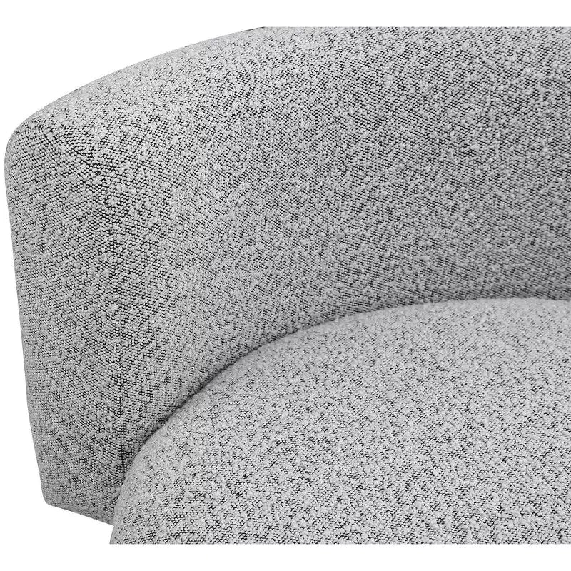 Fauteuil d'appoint en tissu bouclé, une place – Noir / Crème / Vert / Gris
