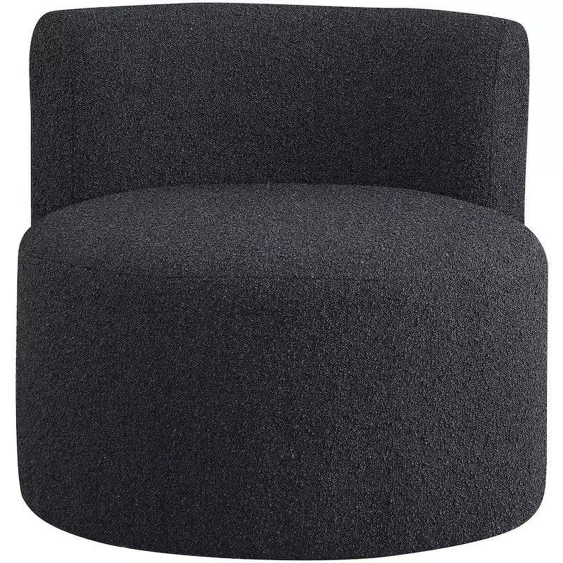 Fauteuil d'appoint en tissu bouclé, une place – Noir / Crème / Vert / Gris