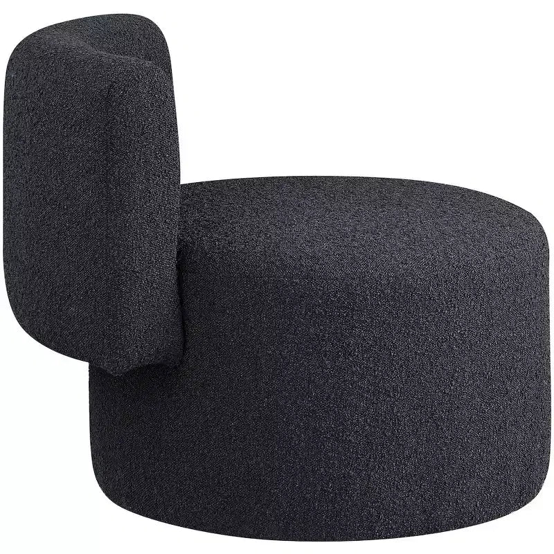 Fauteuil d'appoint en tissu bouclé, une place – Noir / Crème / Vert / Gris