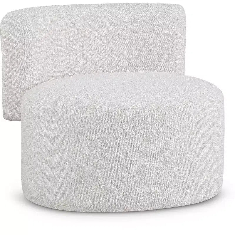 Fauteuil d'appoint en tissu bouclé, une place – Noir / Crème / Vert / Gris