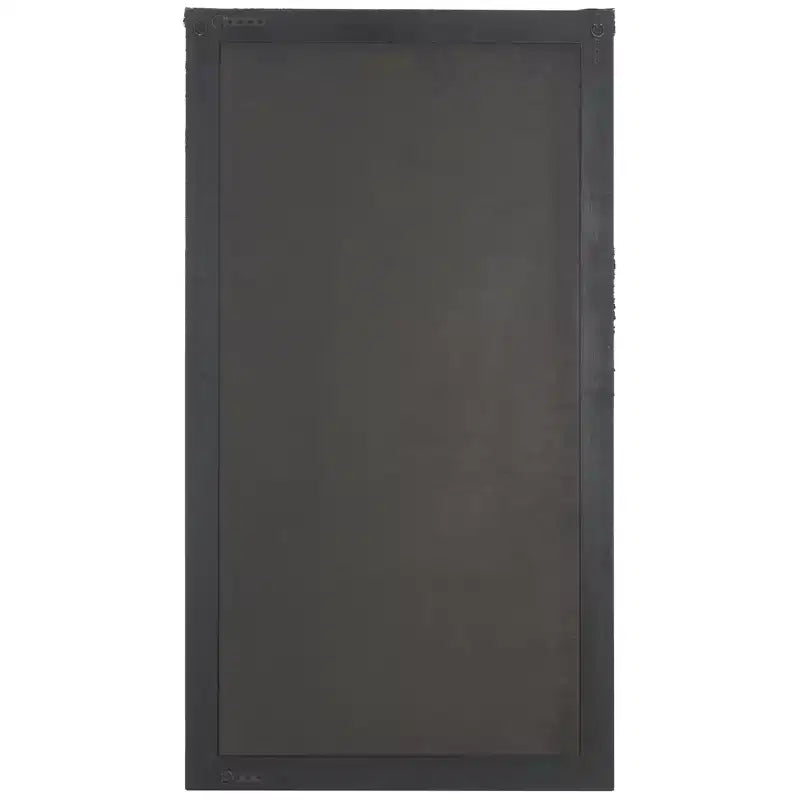 Noir / Naturel, Miroir mural rectangulaire, Encadré, Accrochage vertical ou horizontal