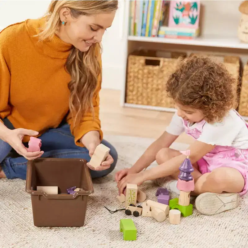 Meuble de rangement à 15 casiers avec 15 bacs à ouverture frontale, 5x3, couleurs assorties, pour enfants