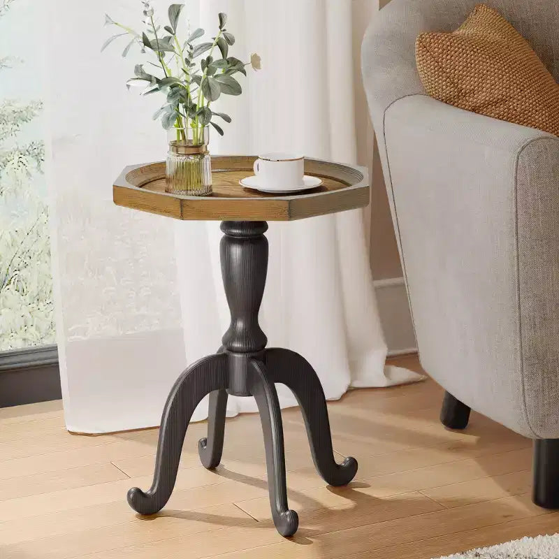 Christopher Knight Home Rhea French Country Faux Wood Accent Table with Octagonal Top