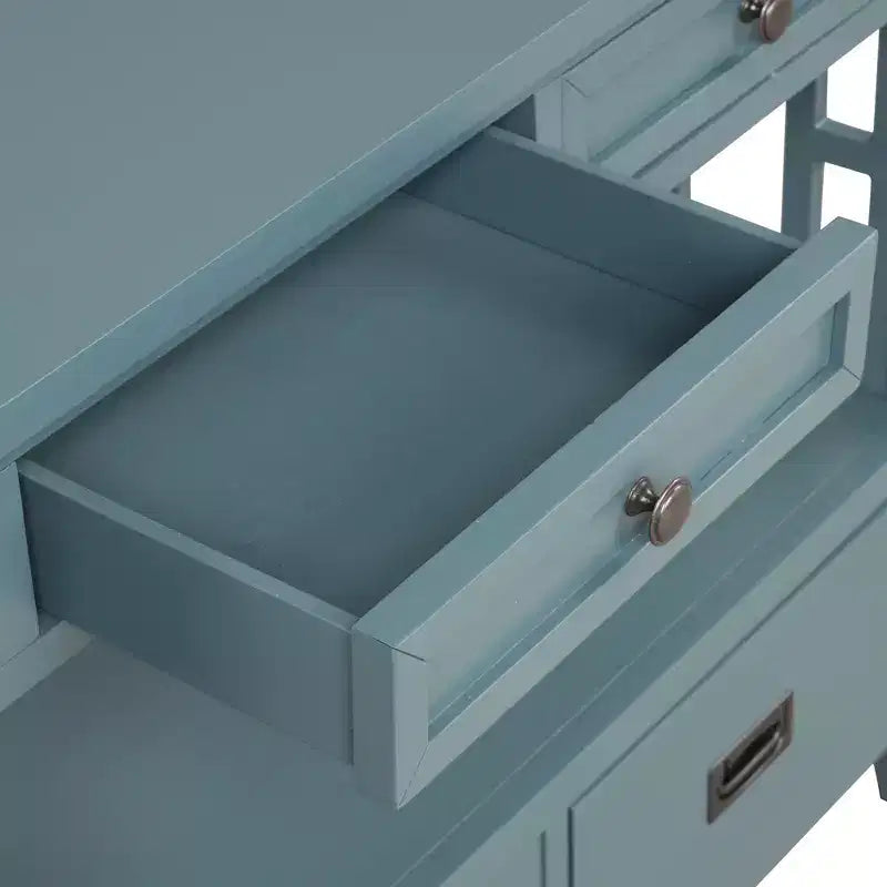 Console vintage avec 4 tiroirs et étagère ouverte – Plusieurs couleurs