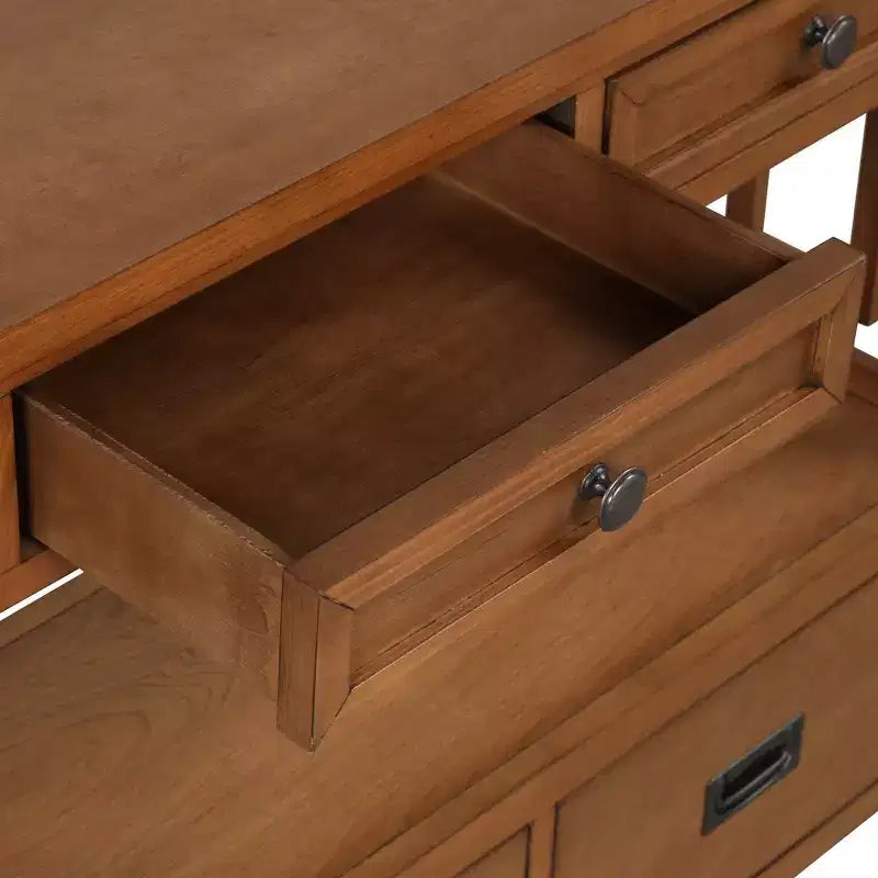 Console vintage avec 4 tiroirs et étagère ouverte – Plusieurs couleurs
