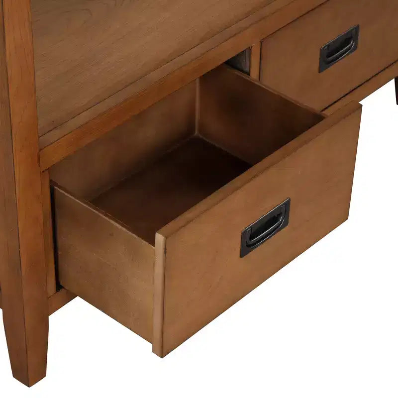 Console vintage avec 4 tiroirs et étagère ouverte – Plusieurs couleurs
