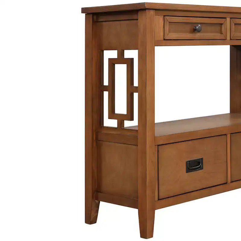 Console vintage avec 4 tiroirs et étagère ouverte – Plusieurs couleurs