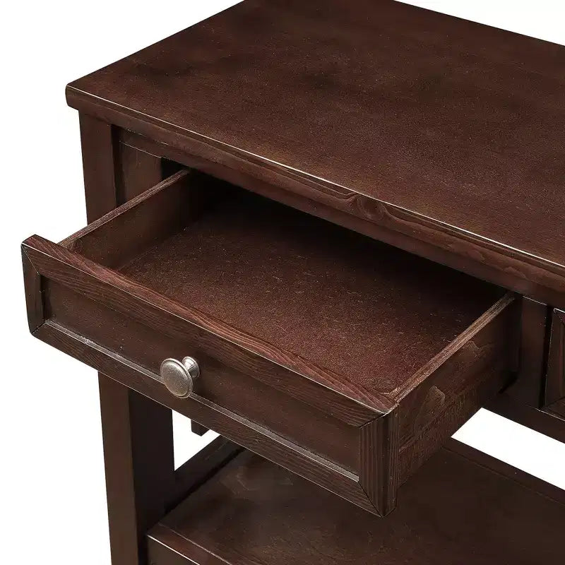 Console vintage avec 4 tiroirs et étagère ouverte – Plusieurs couleurs