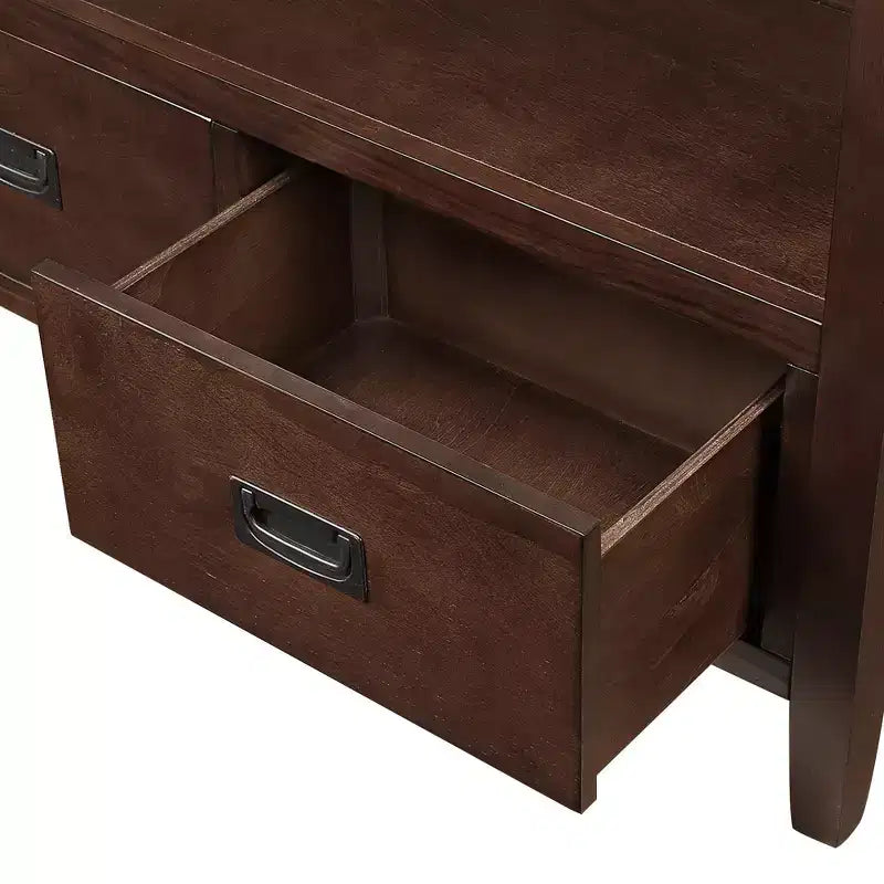Console vintage avec 4 tiroirs et étagère ouverte – Plusieurs couleurs