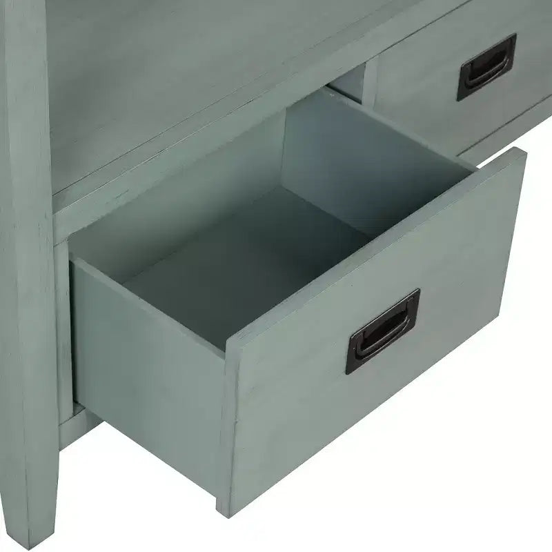 Console vintage avec 4 tiroirs et étagère ouverte – Plusieurs couleurs