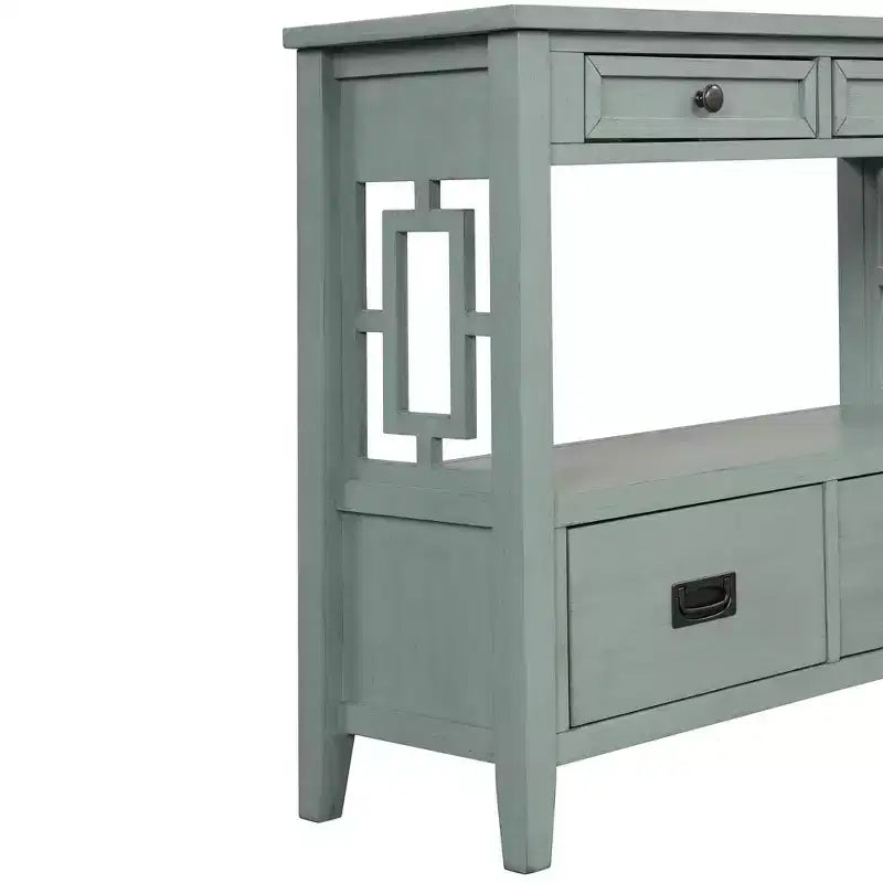 Console vintage avec 4 tiroirs et étagère ouverte – Plusieurs couleurs