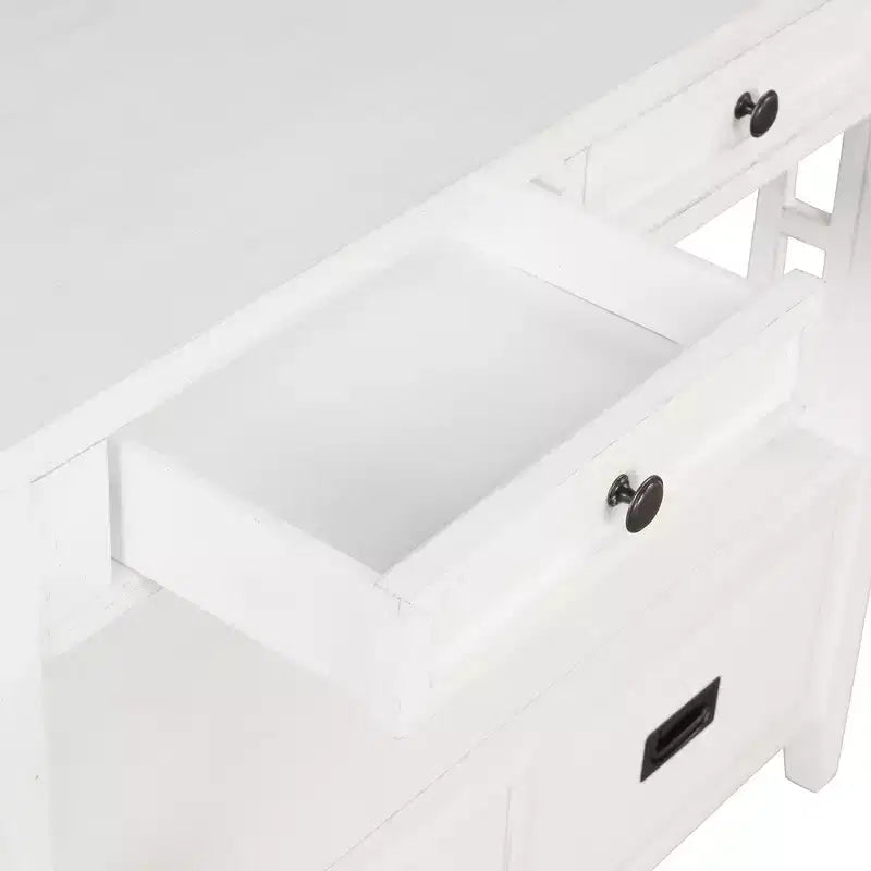 Console vintage avec 4 tiroirs et étagère ouverte – Plusieurs couleurs