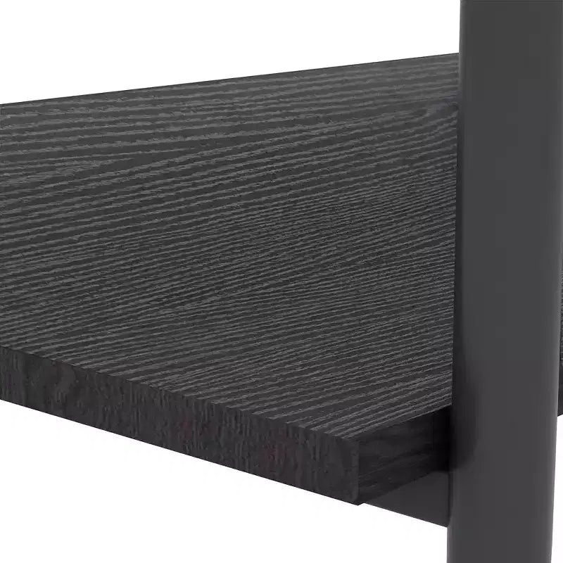 Table basse rectangulaire noire/dorée/blanche, plateau en verre trempé, pieds en métal, 1 pièce