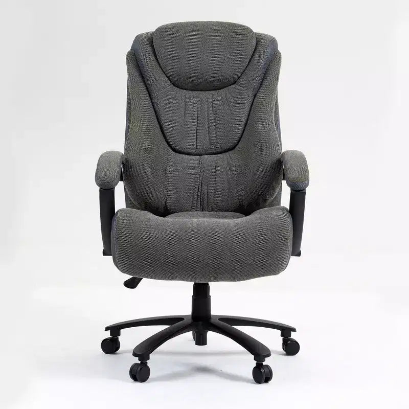 Okak Executive Office Chair with Cotton Surface, Height-Adjustable Office Chair with High Back and Wheels for Office