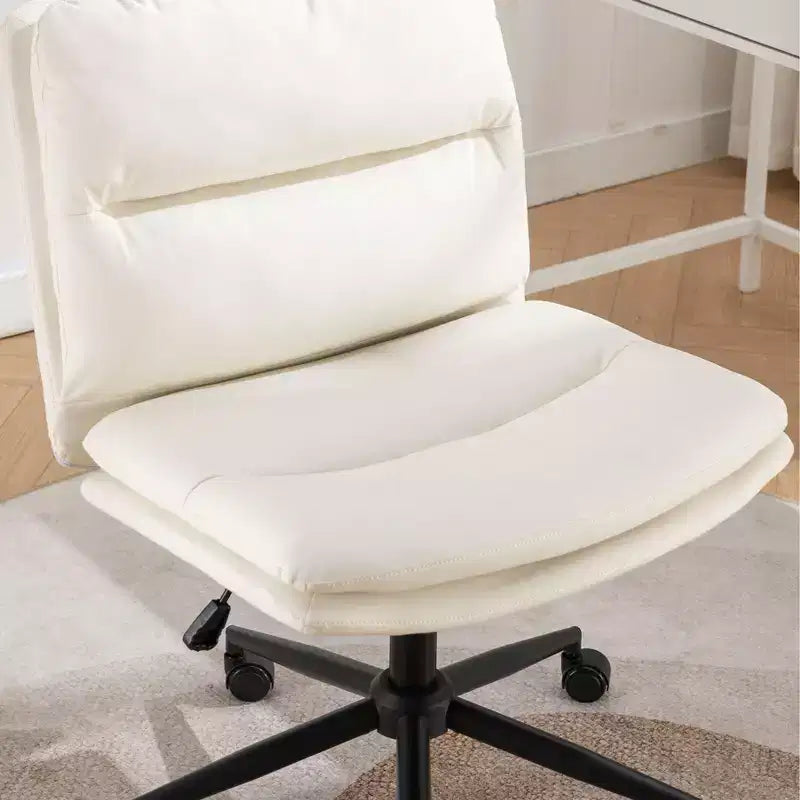 Chaise de bureau pivotante sans accoudoirs, noir/gris/blanc, réglable en hauteur, 1 personne