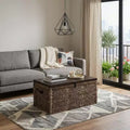 Table basse rectangulaire en osier marron, 1 pièce