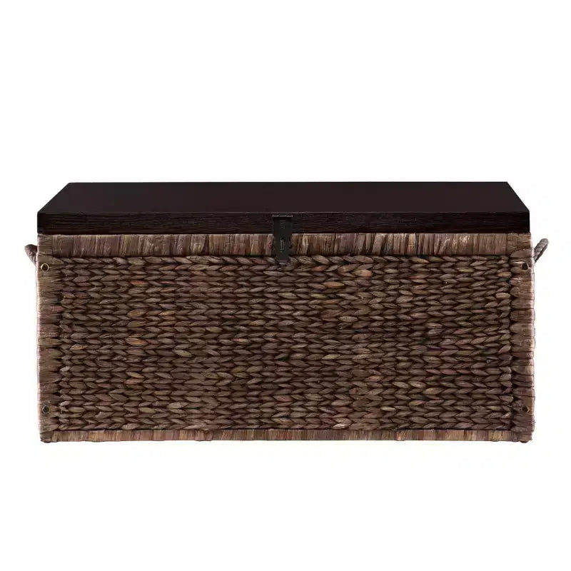 Table basse rectangulaire en osier marron, 1 pièce