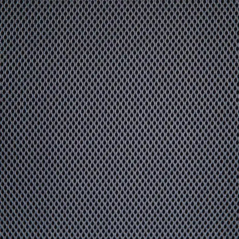 Fauteuil de bureau pivotant noir/gris/blanc en maille mi-dossier avec accoudoirs fixes, pour 1 personne