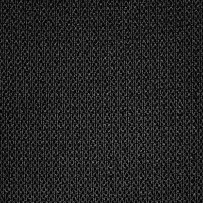 Fauteuil de bureau pivotant noir/gris/blanc en maille mi-dossier avec accoudoirs fixes, pour 1 personne