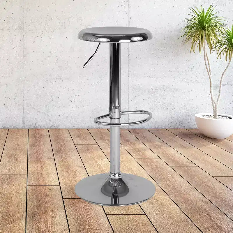 Tabouret de bar pivotant à hauteur réglable, sans dossier, 1 place