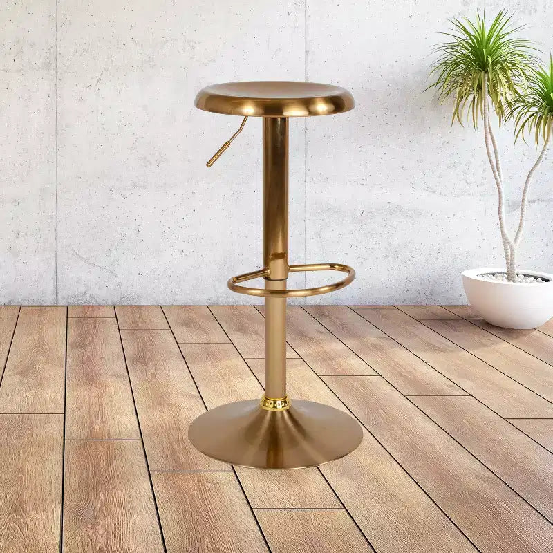 Tabouret de bar pivotant à hauteur réglable, sans dossier, 1 place
