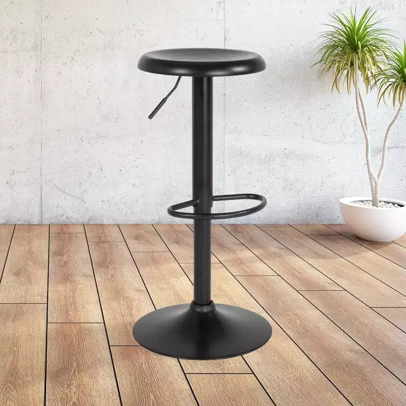 Tabouret de bar pivotant à hauteur réglable, sans dossier, 1 place