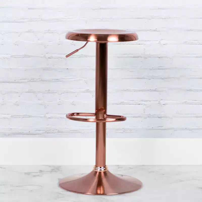 Tabouret de bar pivotant à hauteur réglable, sans dossier, 1 place