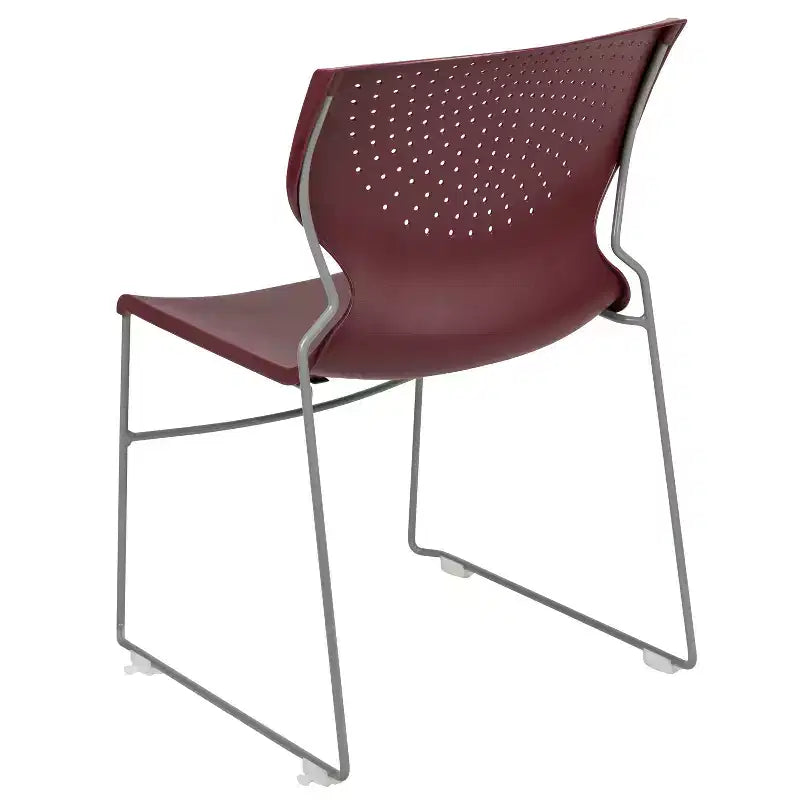 Chaise visiteur empilable sans accoudoirs, siège unique – Noir / Gris / Bleu marine / Orange