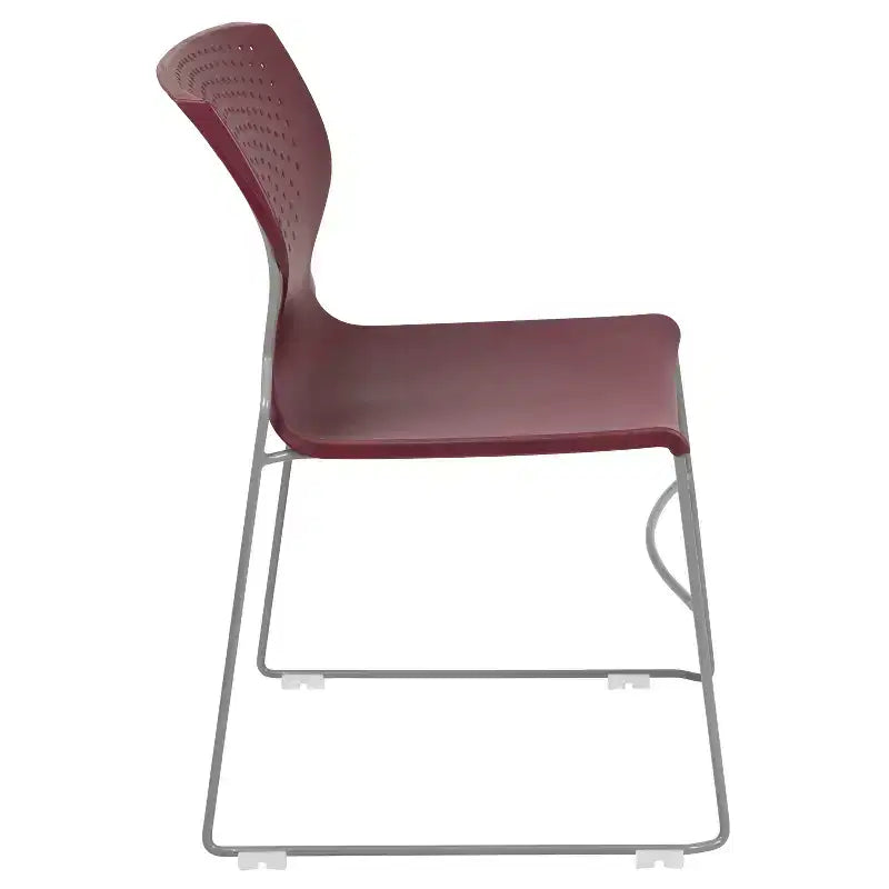 Chaise visiteur empilable sans accoudoirs, siège unique – Noir / Gris / Bleu marine / Orange