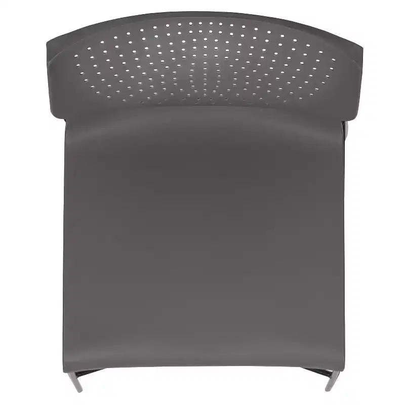Chaise visiteur empilable sans accoudoirs, siège unique – Noir / Gris / Bleu marine / Orange