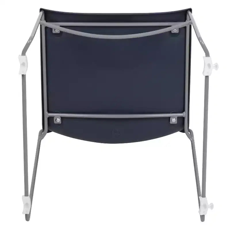 Chaise visiteur empilable sans accoudoirs, siège unique – Noir / Gris / Bleu marine / Orange