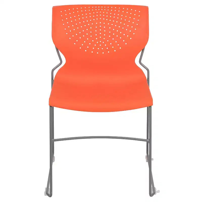 Chaise visiteur empilable sans accoudoirs, siège unique – Noir / Gris / Bleu marine / Orange