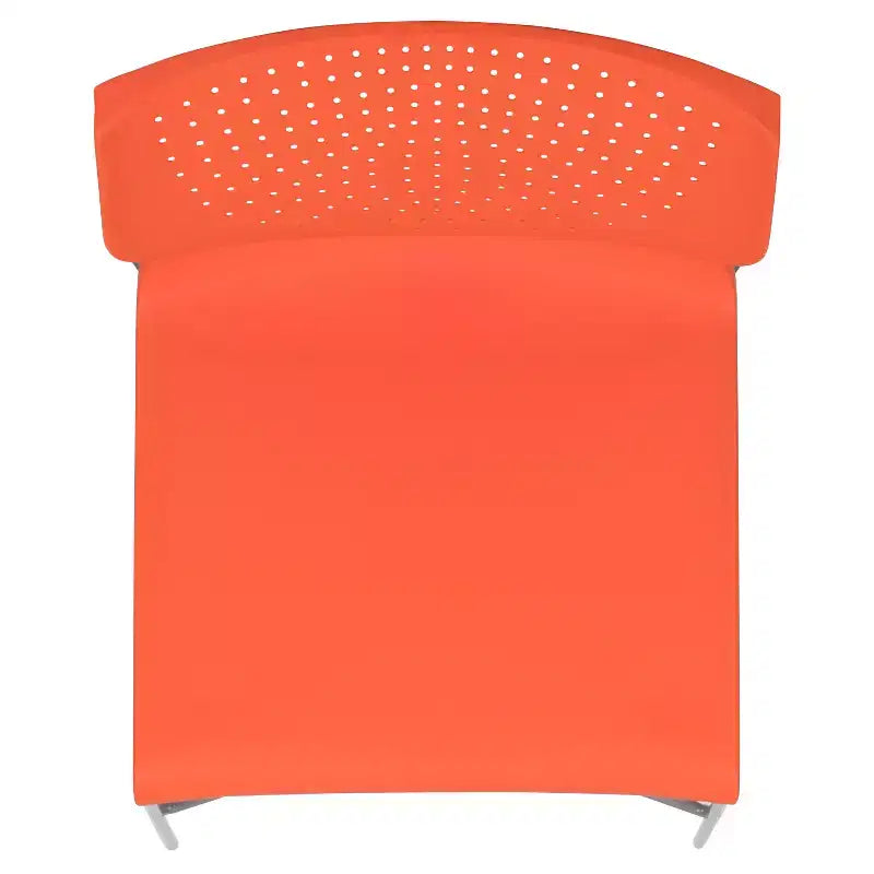 Chaise visiteur empilable sans accoudoirs, siège unique – Noir / Gris / Bleu marine / Orange