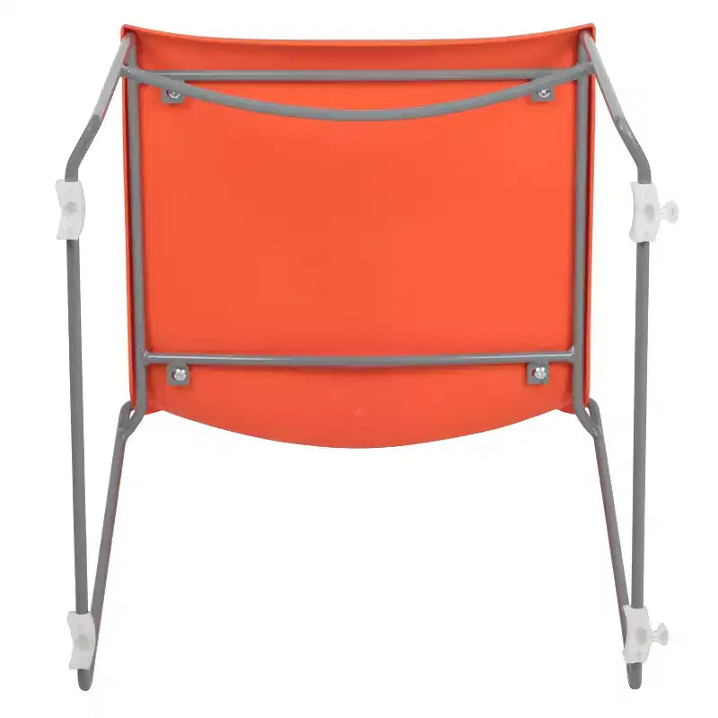 Chaise visiteur empilable sans accoudoirs, siège unique – Noir / Gris / Bleu marine / Orange