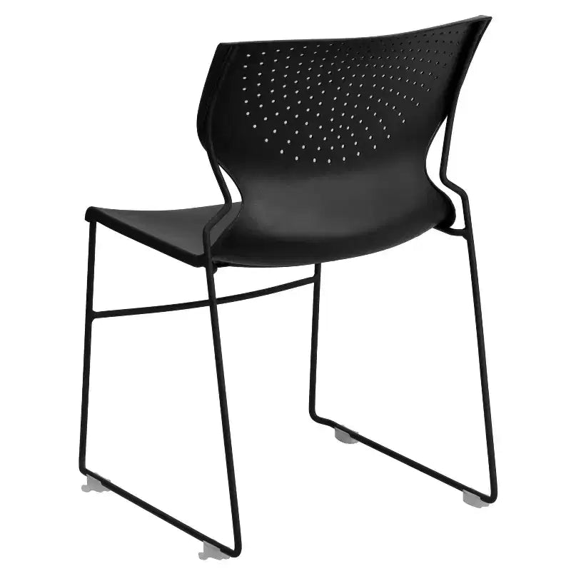 Chaise visiteur empilable sans accoudoirs, siège unique – Noir / Gris / Bleu marine / Orange