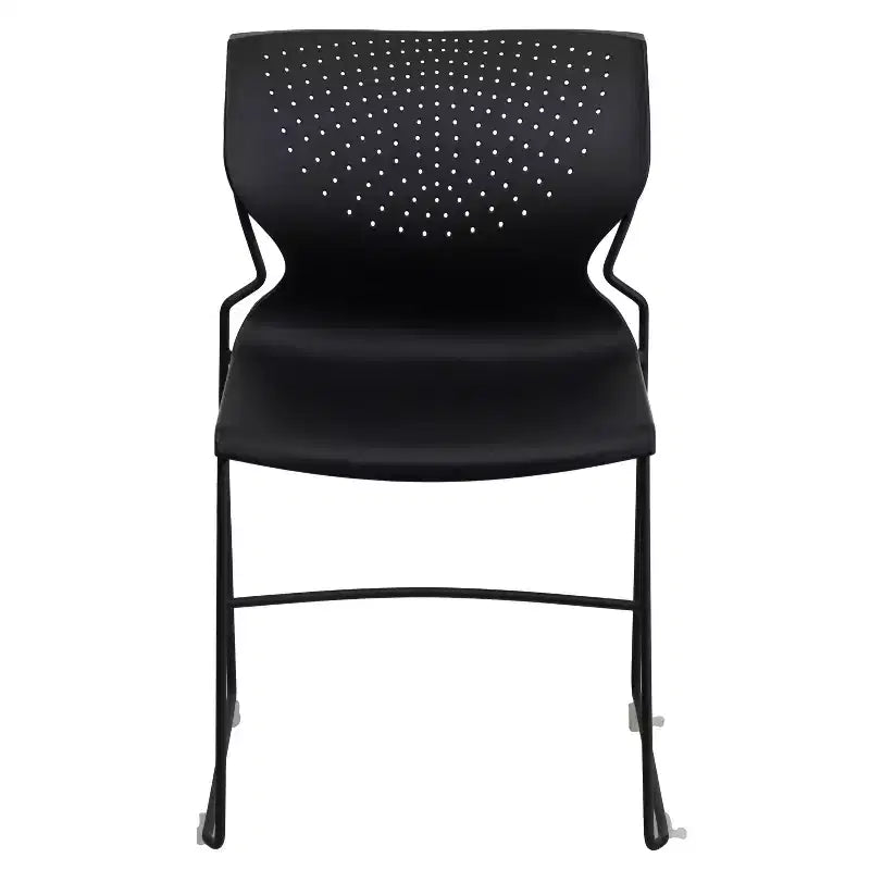 Chaise visiteur empilable sans accoudoirs, siège unique – Noir / Gris / Bleu marine / Orange